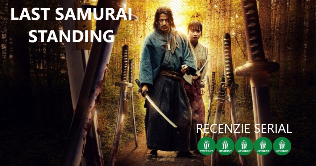 last samurai standing recenzie Poster recenzie serial "LAST SAMURAI STANDING" cu cinci insigne verzi de evaluare cu logo-ul "MOVIEBAIT".